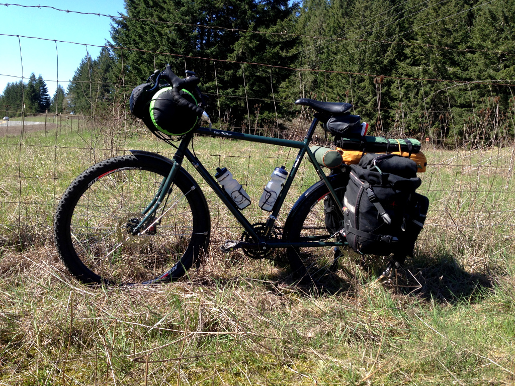 Loaded mountain trucker