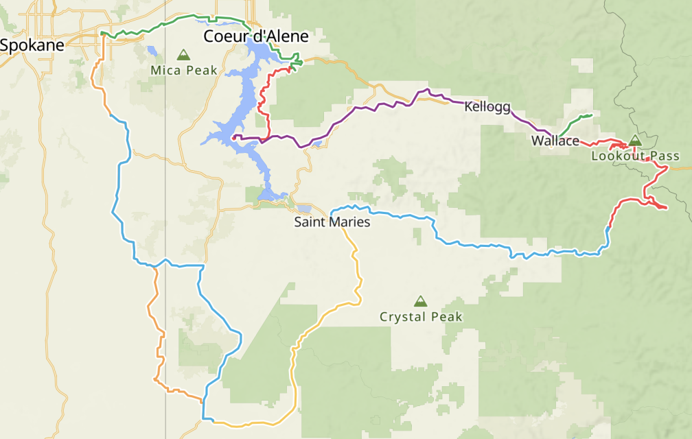 Idaho Tour Map