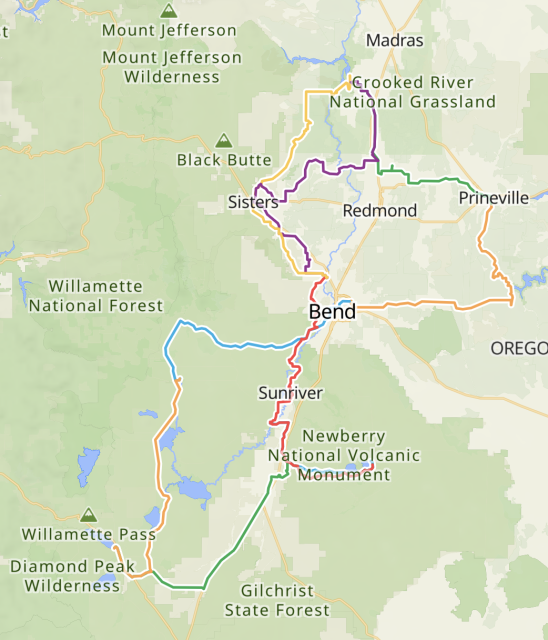 Bend Bowtie Tour Map
