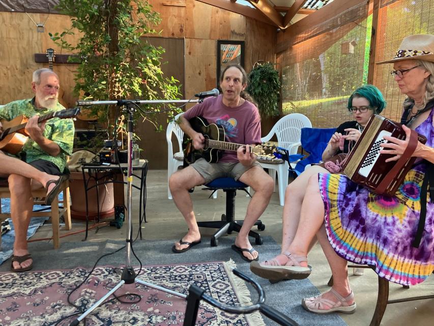 Music on the patio