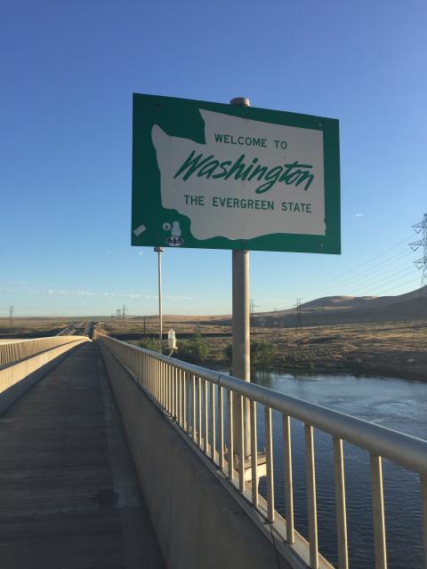 Entering Washington