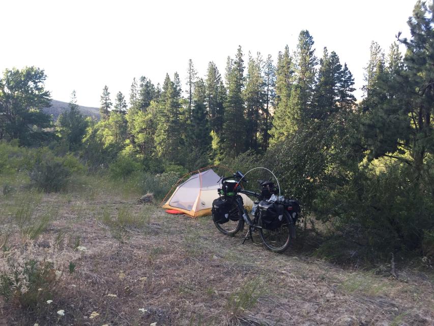 Camp on the trail