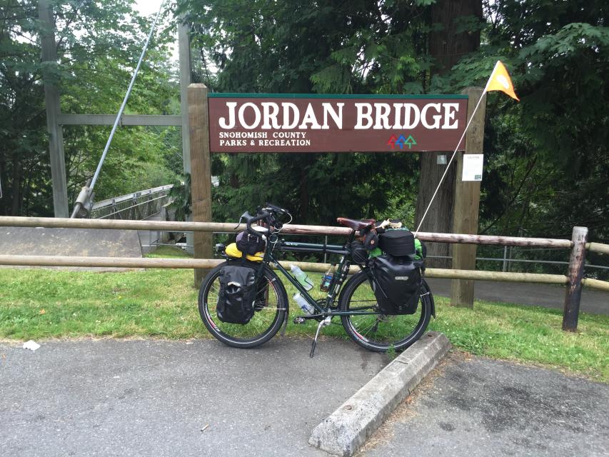 My bike by the Jordan Bridge