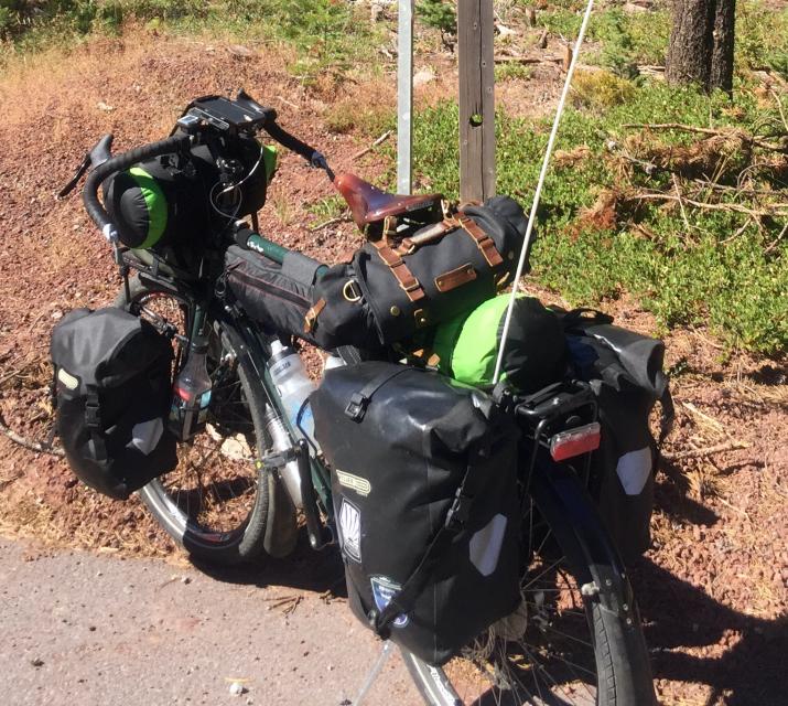 Overloaded bike