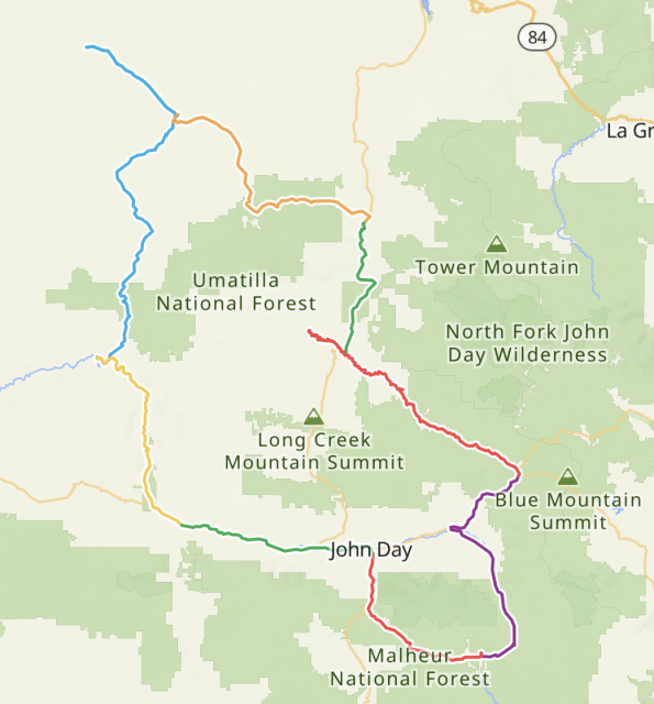 John Day Tour Map