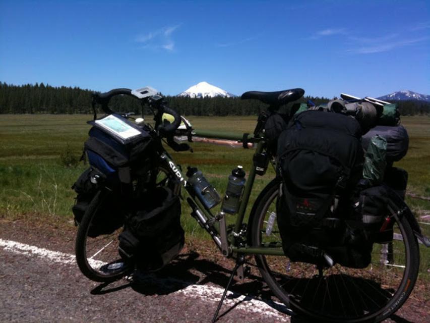 Bike with Mt. Mcgloughlin
