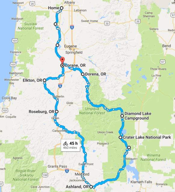 Oregon Tour Map