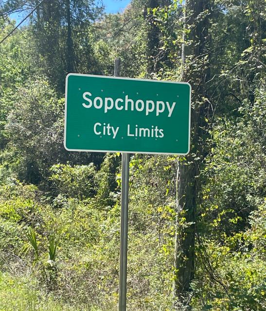 Sopchoppy sign
