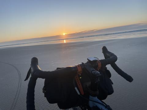 Sunset on the beach